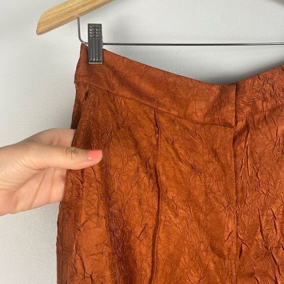 House Of Harlow 1960 Burnt Orange Wide leg Trouser Pant - Picture 9 of 9